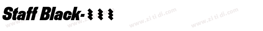 Staff Black字体转换